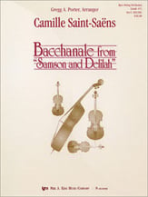Bacchanale Orchestra sheet music cover